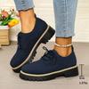 2025 Women's New Lace-up Loafers Autumn and Winter Popular Single Shoes Women's Fashion Platform Round Head Women's Shoes 2025
