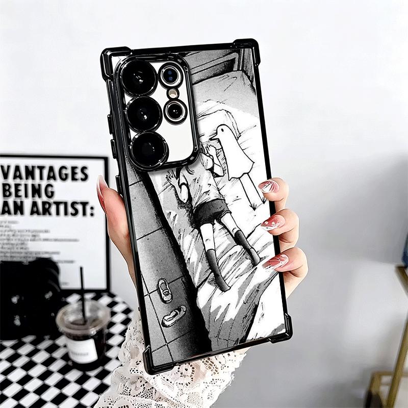 Oyasumi Punpun Anime Soft Phone Case For Samsung Galaxy S26 Ultra S25 Edge S24 FE S23 Plus S22 S21 + S20 Plating Anti-Fall Funda