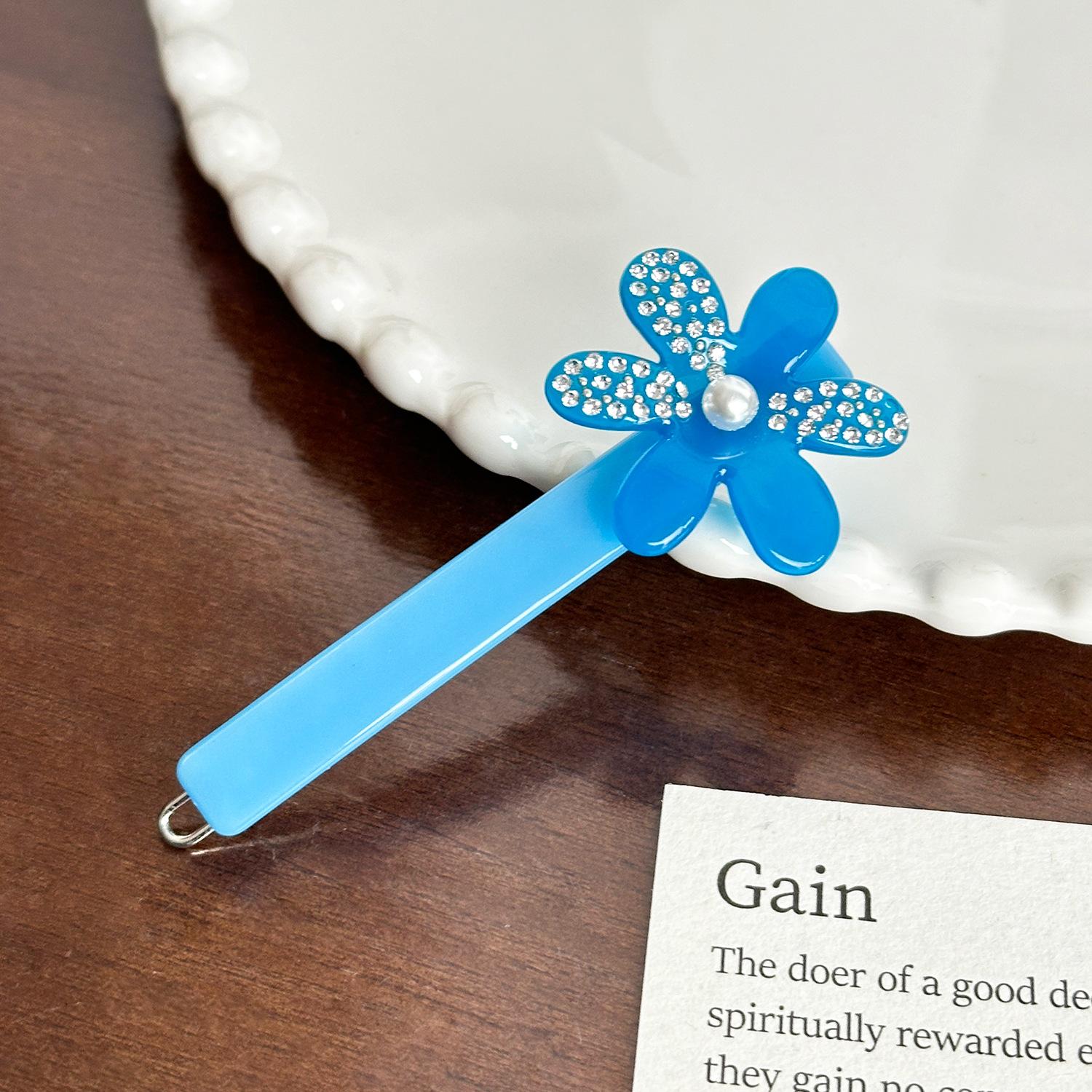 

Acetate Hair Highend Claw Clip With Beautiful Floral Design And Sparkly Treatment Rhinestone Frog7.7cm