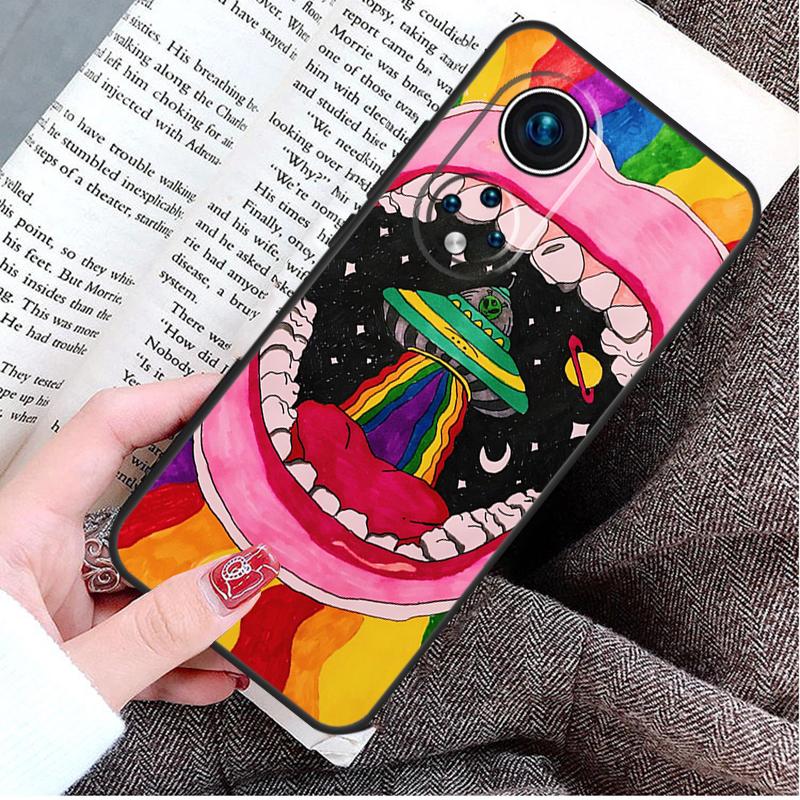 Aesthetics Cartoon Alien Space Case For Honor Magic 8 7 6 Pro Honor X9d X9c X9b X9a X8b X8c Win 50 70 90 200 400 Lite Cover