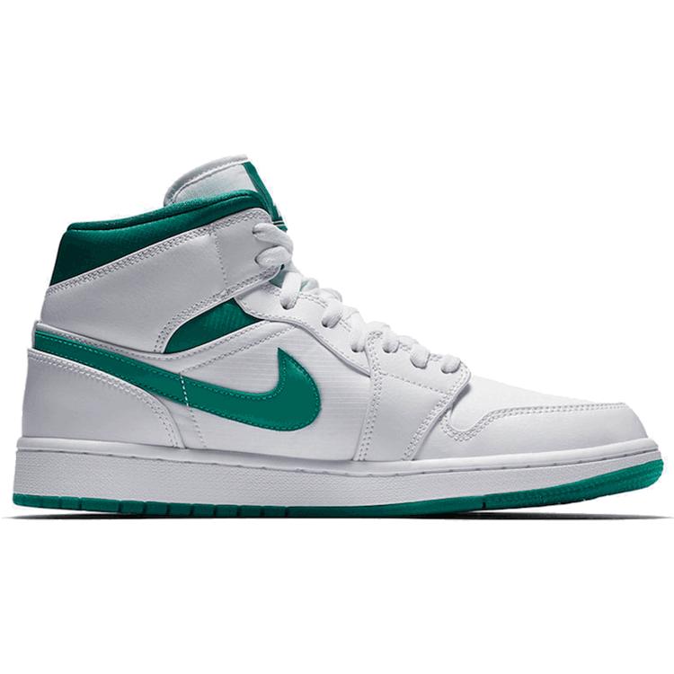 Air Jordan 1 Mid 'Mystic Green' (Unisex) White / Mystic Green Vintage Basketball Shoes CD6759 103