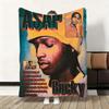 A$Aps R-Rocky A-Asap Throw Flannel Fluffy Soft Blanket Warm Skin-Friendly Throw For Sofa Bed Office Nap Winter