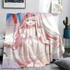 1PC DARLING In the FRANXX Zero Two Print Flannel Blanket, High Quality All Seasons, Home Decor, Warmth and Comfort, Perfect for Christmas Gifts