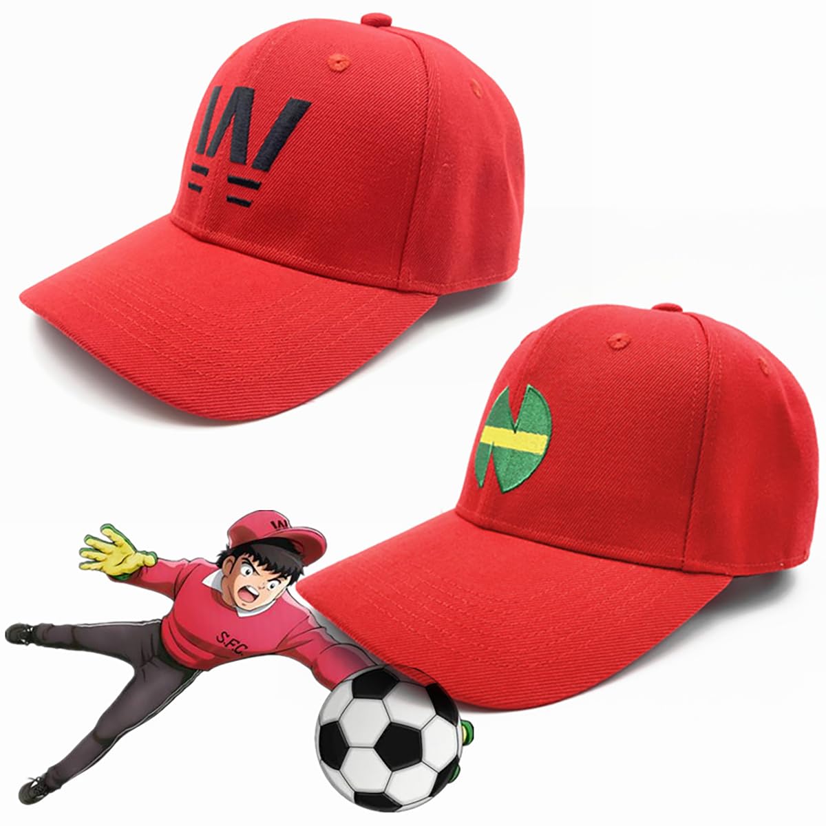 

Captain Tsubasa Cosplay Tsubasa Genzo Taro Ryo Kojiro Baseball Hunting Cosplay Hip Fireworks Gift Hat, Ozora, Wakabayashi, Misaki, Ishizaki, Hyuga,