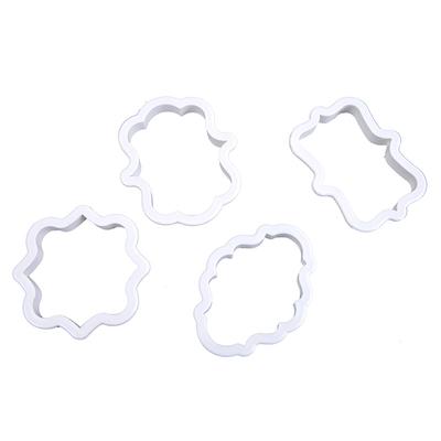 4Pcs Cookie Cutter Set Kunststoff Keks Mould Fondant Kuchen Werkzeuge Fondant Formen