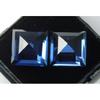 Natural Blue Sapphire Loose Gemstone 20.50 ct Pair Square Shape September Birthday Birthstone