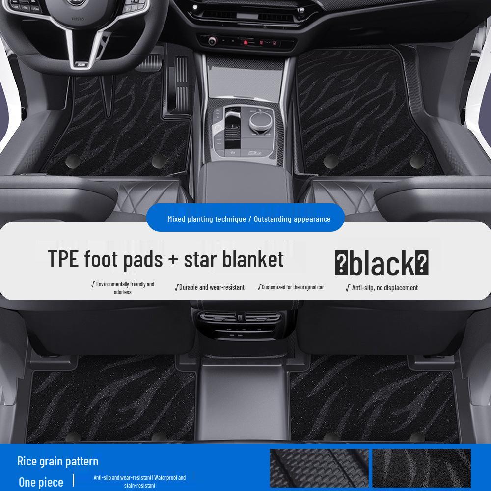 Fits BMW X1, X2, X3, X5, 1, 3, 5 Series & MINI: TPE Car Floor Mats & Door Sill Protection. Full Coverage.
