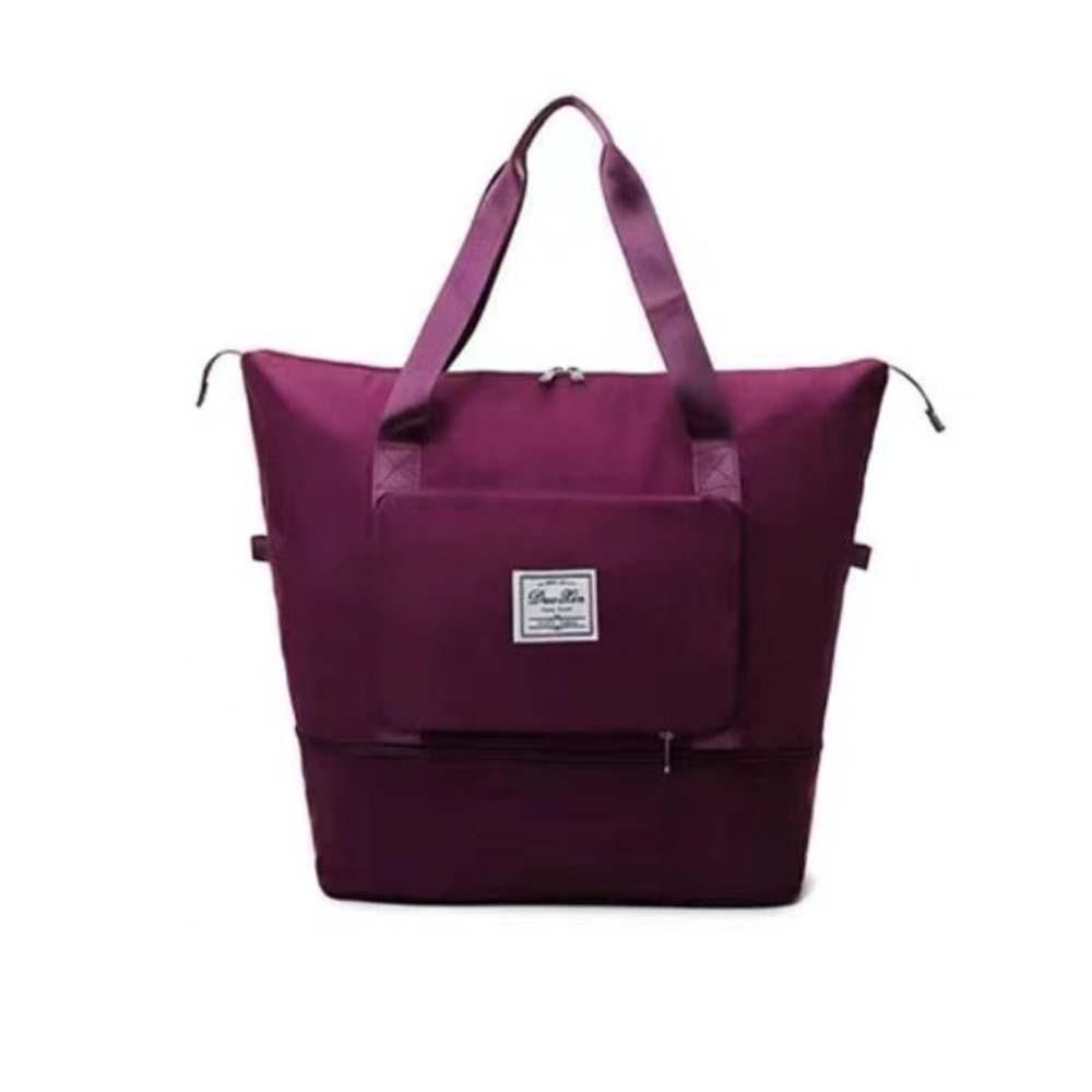 

Wet Dry Separation Carry On Travel Bag Oxford Storage Handbag Travel Tote Bag Gym Yoga темно-фиолетового