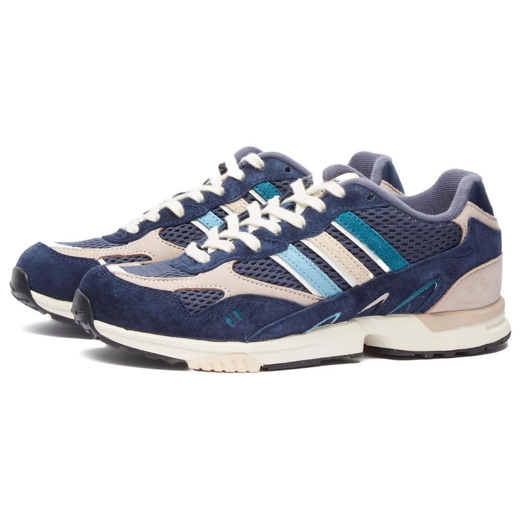 ENDE. x adidas Torsion Super Equals - Marineblaue Unisex-Sneaker Blue Legend-Earth Black ID7588