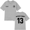 Rapper NATOS WAOR 13 T Shirt Fashion Hip Hop Vintage T Shirt Mens Women Clothing pure Cotton Summer Tshirt Streetwear Top