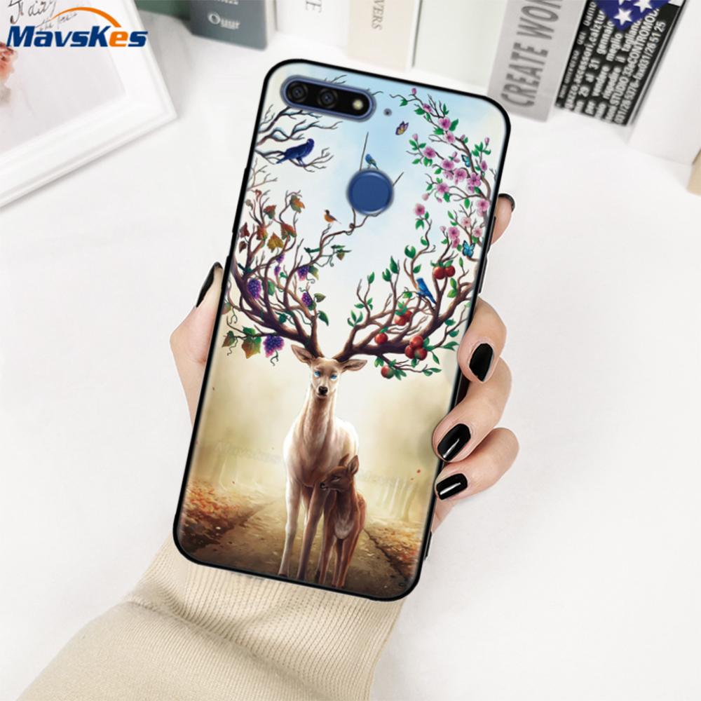 Honor 7A Pro Case Silicone Case For Huawei Y6 Prime 2018 Cover Soft TPU Mobile Phone Bags For Huawei Honor 7C RU 5.7inch Fundas