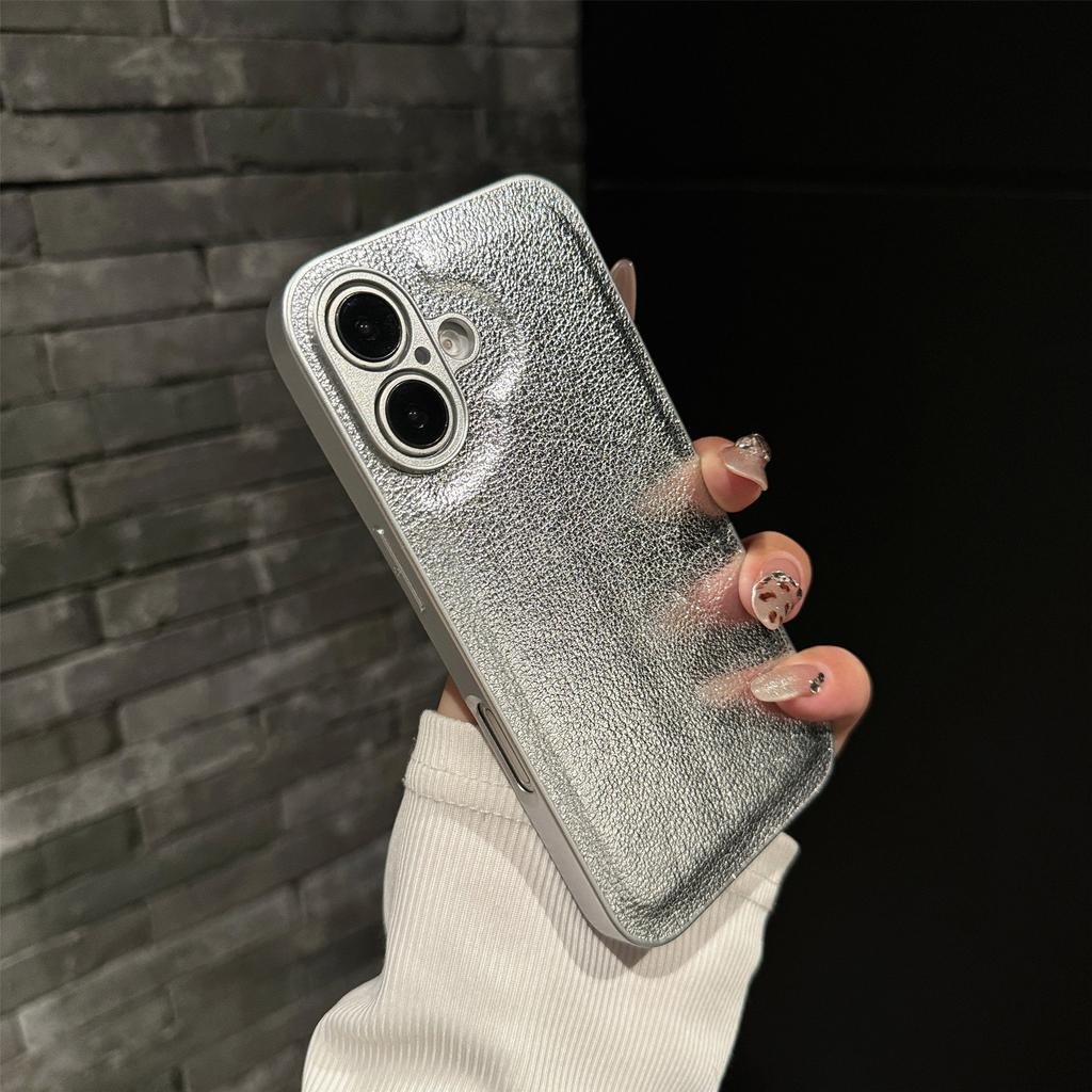 Solid Color Model for Apple Leather Phone Case 17 Leather Case Simple for IPhone 14 Protective Case 13 Anti-fall