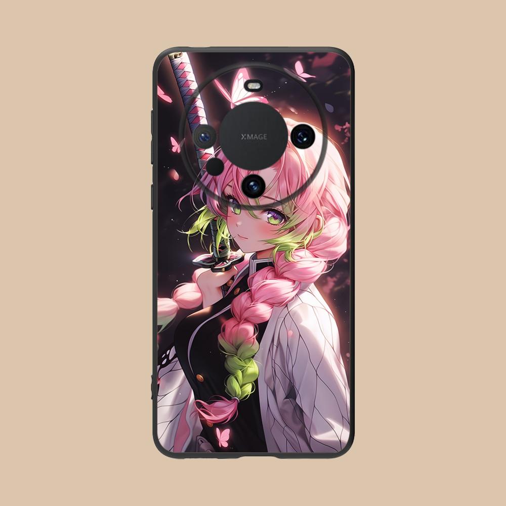 Demon Slayer Mitsuri Phone Case for Huawei Mate 60 50 40 30 20 10 Pro Plus Lite E 5G Colour Protective Luxury Smartphone Pretty