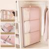 Wall-Mounted Foldable Hanging Storage Bag, Compression Mesh Bag for Down Jackets & Large Items, Space-Saving Wardrobe Organizer