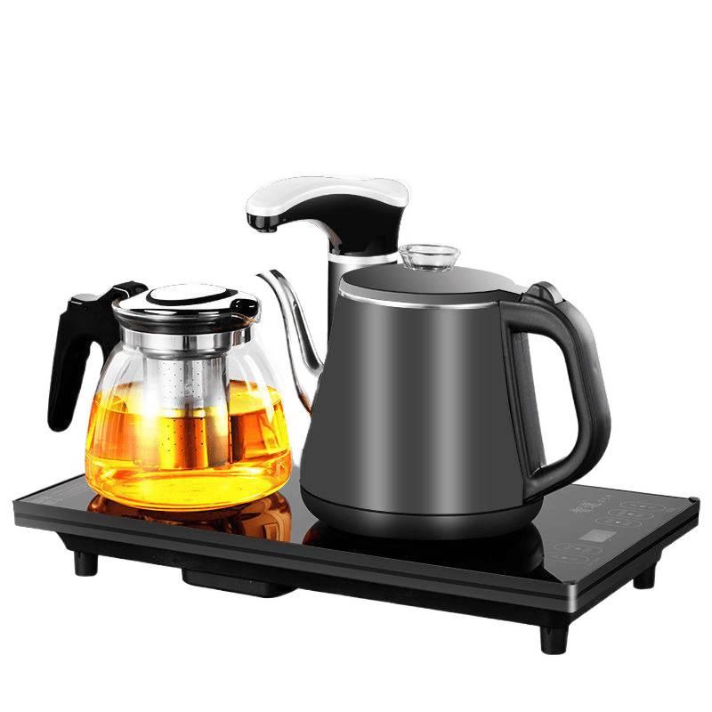 Automatic Tea Set with Induction Cooker & Tray - Kung Fu Style for Home Living Room