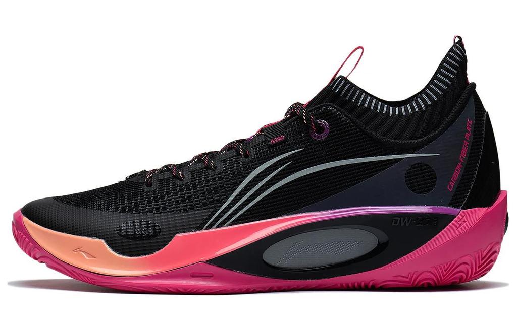 Li Ning Wade 808 Ultra Sunrise Slip Resistant, Abrasion Resistant, Breathable Low top Basketball Shoes Men's Black ABAS113-4