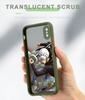 Japonské oblíbené pouzdro na telefon Anime pro iPhone 14 13 12 11 Pro Max Samsung Galaxy S20 FE A52 S23 Infinix Slim matný zadní kryt na ochranu objektivu