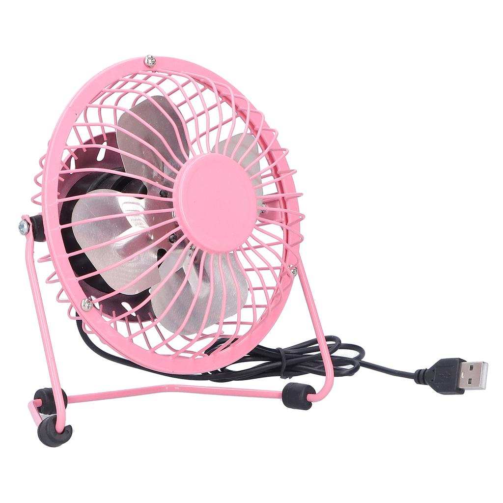Fan USB Portable Silent Aluminum Blade   Desk Desktop Iron Crafts Fans