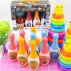 Non-electric Bowling Game Set For Kids Includes 10 Bottles 2 Balls In Small Size