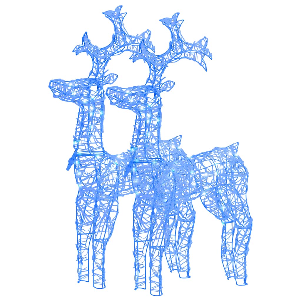Reindeer Christmas Decoration 2 Pcs. 60x16x100 Cm Acrylic