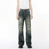 Men's clothing | Autumn new products, niche worn patches, retro old and slightly washed jeans
