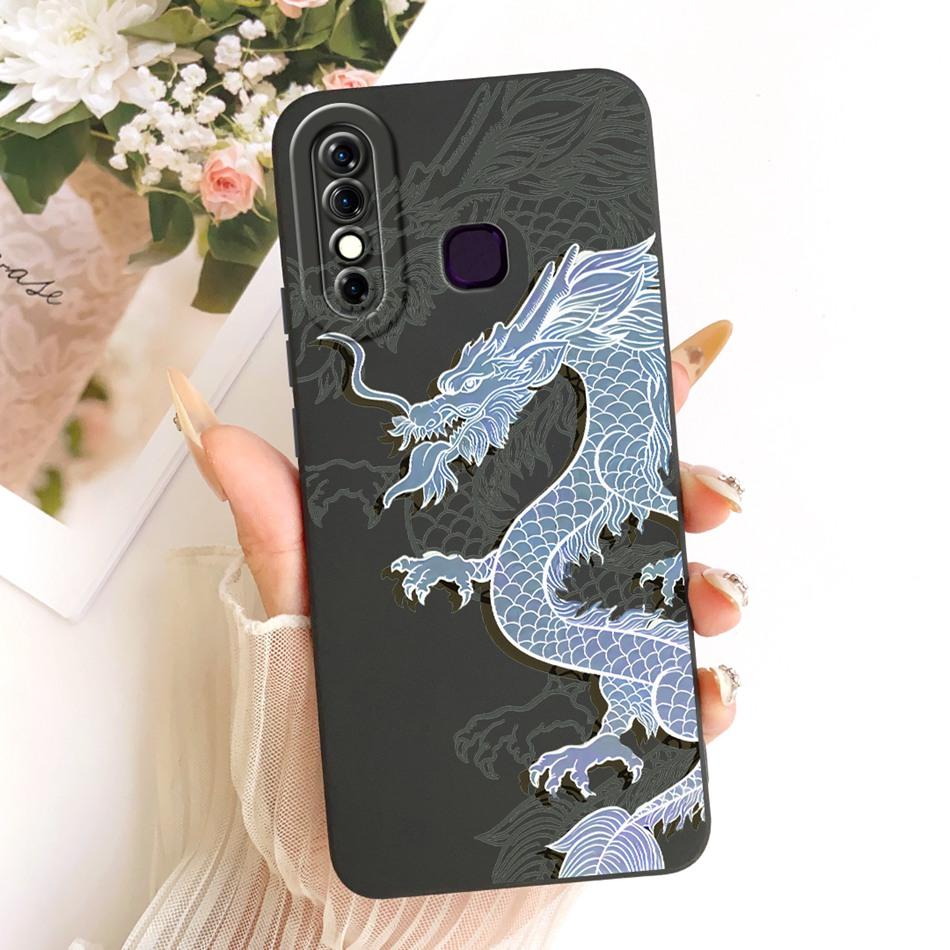 For Infinix Hot 8 / Hot 8 Lite X650 X650C X650B X650D Fashion Dusk Beach Painting Phone Case Shockproof Soft Silicone Bumpers