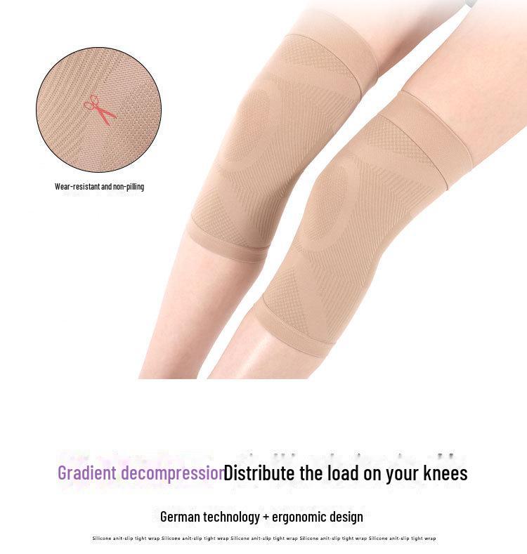 Genouillères de compression antidérapantes unisexes: Soutien élastique des articulations et chaleur pour un style de vie actif