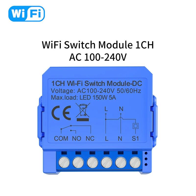 Tuya Smart Dry Contact Zigbee WiFi Switch Module Smart Home DIY Breaker Relay DC 24-32V AC 100-240V Works with Alexa Google Home