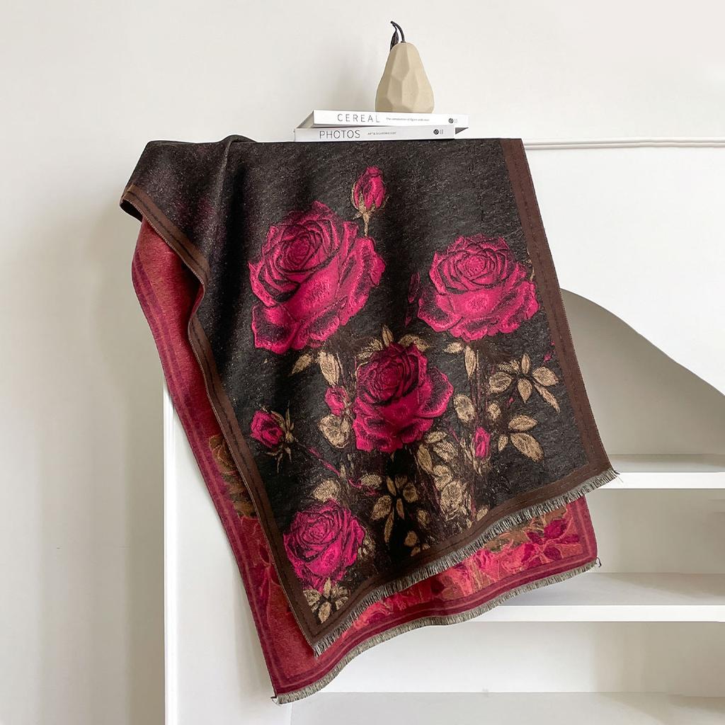 Women Winter Fashion Warm Imitation Cashmere Scarf Luxury Pashmina Blanket Thick Shawl Wrap Neckerchief Bufanda Echarpe Poncho