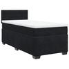 Maison Exclusive - Sommier à lattes de lit avec matelas Noir 100x200 cm Velours
