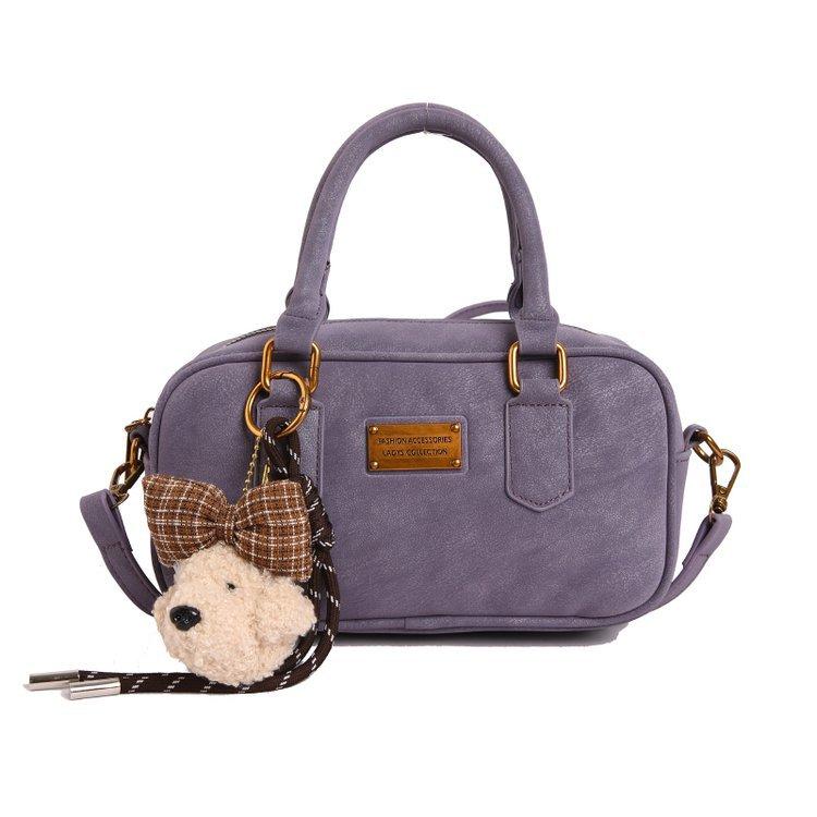 

Spring and summer zipper women s bowling bag casual simple style women default no pendant no pendant лавандовый