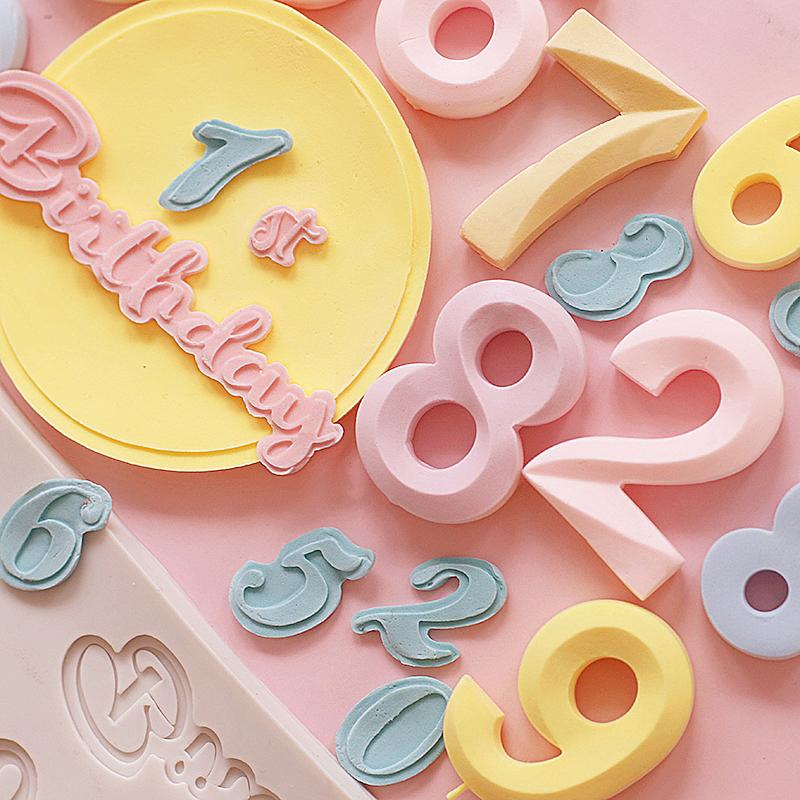 Silicone Number Cake Mold for Fondant, Gum Paste & Chocolate