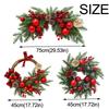 DIY Artificial Christmas Wreath Realistic Pine Cone Window Hanging Decor  Thanksgiving Decor