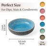 MIAMIO Mini Dip Bowl Set of 6 Side Dish Soy Sauce Dip Small Snack Bowl Las Palmitas Collection - (90 ml) / Bowl, Dish, Bowl, -