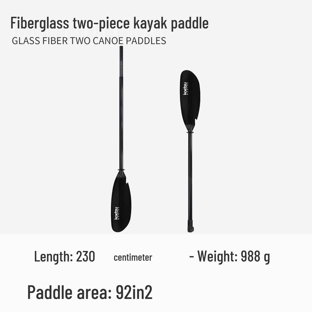 Koetsu Adjustable Double-Headed Aluminum Kayak Paddle