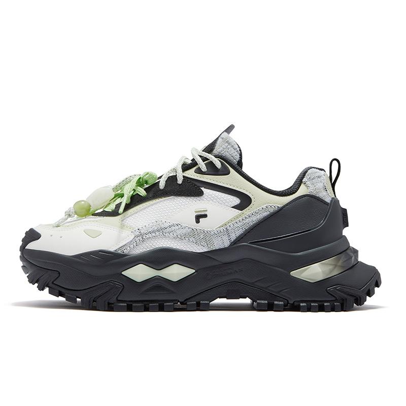 FILA Fusion Hard Candy Shoes Round Toe Double Laces Height Increasing Low Top Dad Shoes Women sneaker T12W611001F-BS
