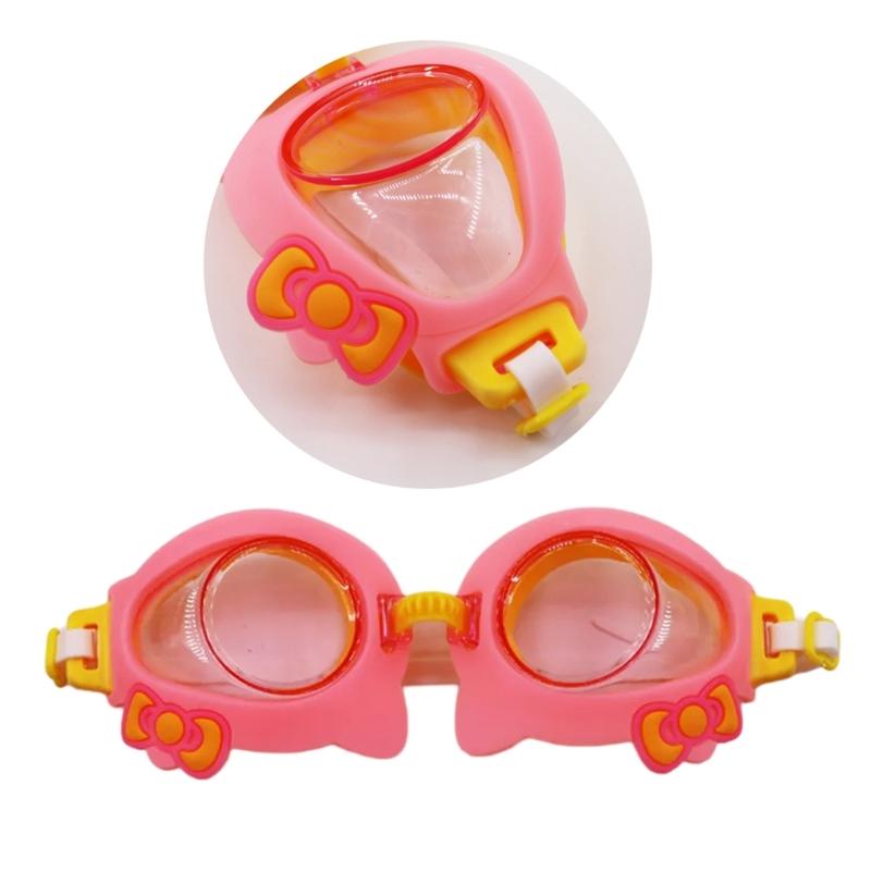 Kids AntiUV Swim Goggles Cartoon AntiFogs Toddlers Swim Glasses Adjustable Waterproofs Swimming Glasses for Boy Girls