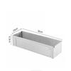 Non-Slip Stainless Steel Long Cake Mold Bakingtray Anti-Scratch Rectangular Tiramisu Cake Base Dly Kitchen Cooking Tool