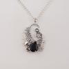 Black Onyx Gemstone 925 Sterling Silver Designer Pendant 1.8" Women Wedding Jewelry CP-42-21