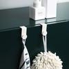 2/4/6 PCS Set Multifunctional No-Punch Seamless Hooks White Door Back ABS Home Kitchen Bathroom Door Cabinet Door Hooks