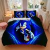 Sonic Adventure Print 3Pcs Bedding Setduvet Cover With 2 Bedropillowcase Home Birthday Gift