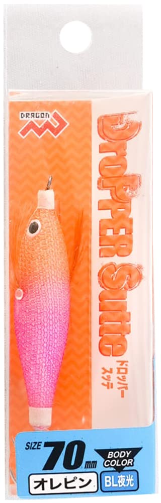 MARUSHINGYOGU Fishing Dragon Dropper Sutte Orange Pink 70mm (Marushin Tackle) (BL Luminous)