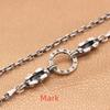 Neu gestaltete Hohl-Halskette aus Sterlingsilber Glück Glücksbringer Retro Hip Hop Herren Damen Mode Punk Schmuck Geschenk