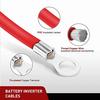 Kiligen 80cm Battery Inverter Cable 12V-24V 16mm² 5AWG (Max 100A) Battery Cable Red and Black Auto Battery Leads with Ring Terminals Copper Flexi
