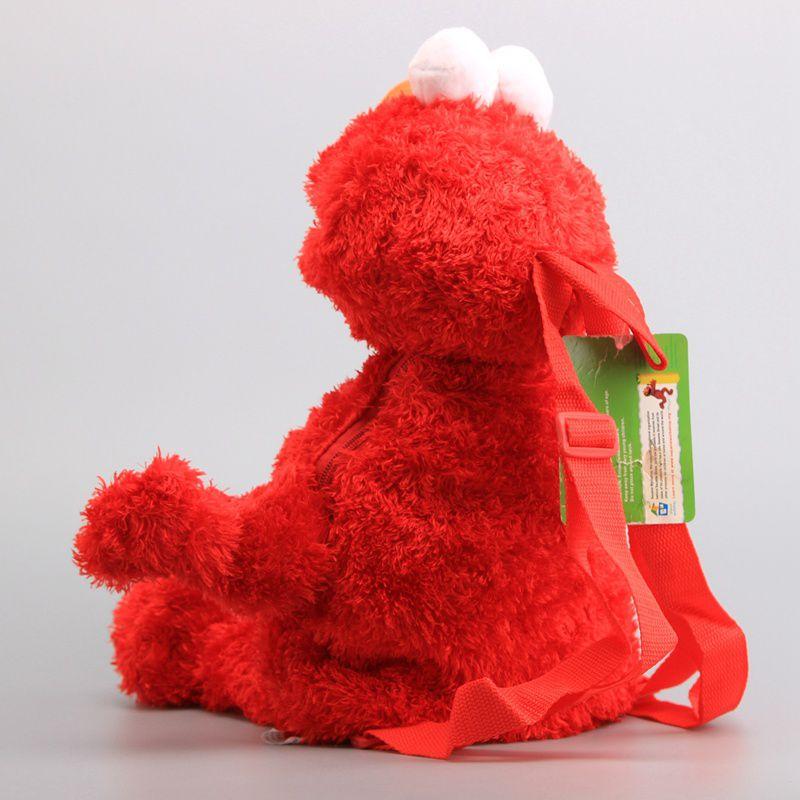 Zaino Peluche Lussuoso di Sesame Street Elmo Cookie Monster Big Bird Bambola Per Bambini