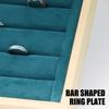 Elegant Sturdy Wood Jewelry Storage Tray with Slots Portable for Pendants and Accessories Household Organization