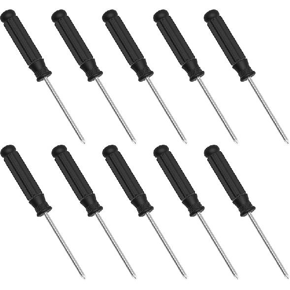 10PCS Mini Phillips Screwdriver, 2mm Cross Head with Blue Non-slip Handle for Small Appliances, 2.56"(65mm) Total Length, Non-magnetic
