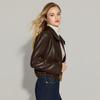 Tatu Women's Autumn/Winter Slim-Fit Lapel PU Leather Jacket