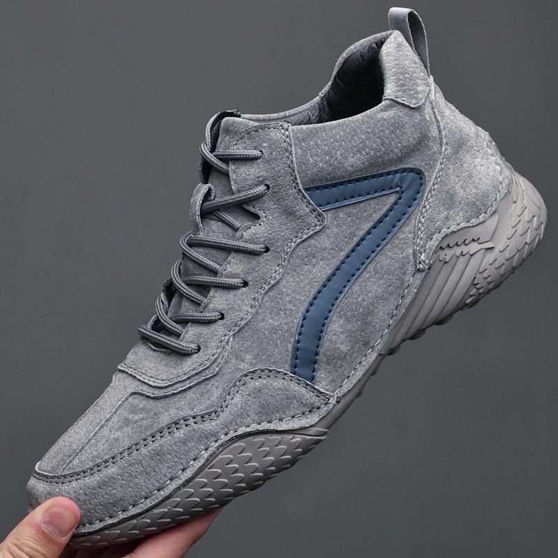 Fashion Brand Winter Men's Boots Keep Warm Genuine Leather Outdoor Snow Boots Comfortable Men's Ankle Boots Outdoor Casual Men's Shoes