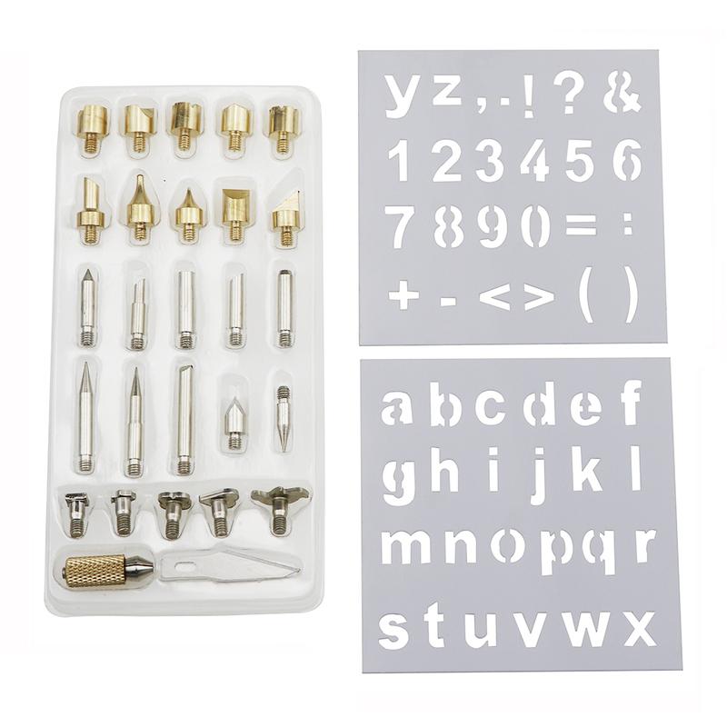 Wood Burning Embossing Solder Pen Carved Set Woodworking Electric Soldering Iron Carving Pyrography Tools Kit